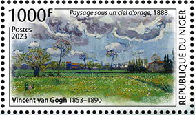 "Landscape Under a Stormy Sky", Vincent van Gogh (1853-1890)