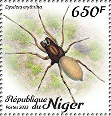 Stamp, Dysdera erythrina, Niger,  , Animals (Fauna), Insects, Spiders