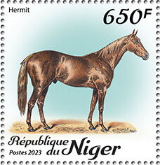 Stamp, Hermit, Niger,  , Animals (Fauna), Horses, Mammals