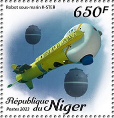 Stamp, K-STER Underwater Robot, Niger,  , Submarines