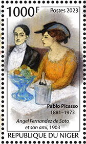 Pablo Picasso (1881–1973), "Angel Fernandez de Soto and his
