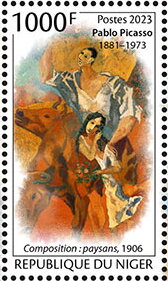 Pablo Picasso (1881–1973), "Composition: the Peasants", 1906