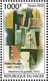 Pablo Picasso (1881–1973), "Man with guitar" 1913
