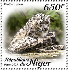 Stamp, Panthera uncia, Niger,  , Animals (Fauna), Leopards, Mammals, Wild Cats