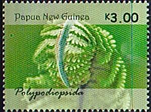Stamp, Ferns of Papua New Guinea, Papua New Guinea,  , Ferns, Plants (Flora)