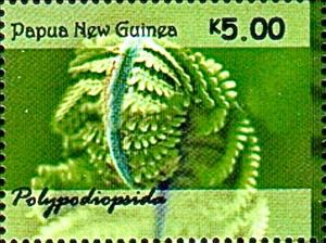Stamp, Ferns of Papua New Guinea, Papua New Guinea,  , Ferns, Plants (Flora)