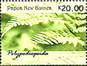 Stamp, Ferns of Papua New Guinea, Papua New Guinea,  , Ferns, Plants (Flora)