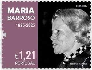 Stamp, Maria Barroso, Politician, Portugal,  , Famous People, Politicians