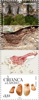 Stamp, The Boy of Lapedo, Portugal,  , Archaeology, C.E.P.T. / Europe