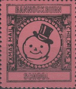Stamp, Snowman facing forward, Scotland,  , Christmas, Schools