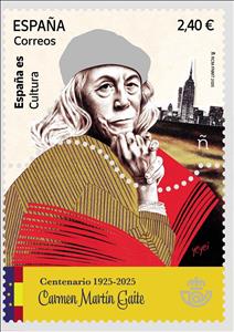 Stamp, Carmen Martín Gaite, Author, Spain,  , Authors, Famous People, Literary People (Poets and Writers), Literature, Women