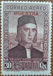 Stamp, Discovery of America, Spain,  , Discoverers, Explorers, Famous People, Headgear, Men