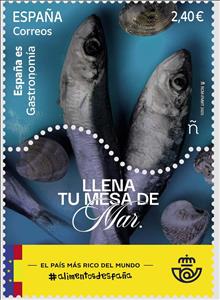 Stamp, Gastronomy of Spain : The Richest Country in the World, Spain,  , Fishes, Gastronomy