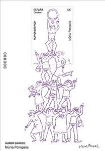 Souvenir Sheet, Graphic Humor : Work by Núria Pompeia, Spain,  , Cartoons, Graphic Artists