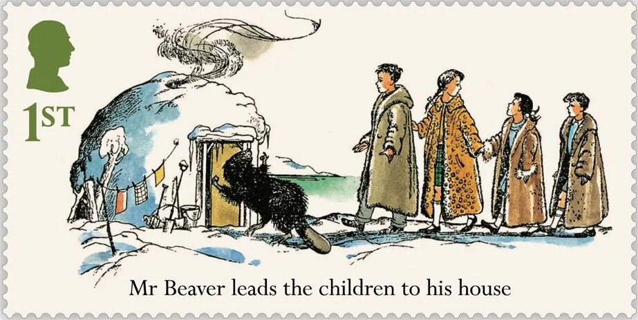 Mr Beaver Leads the Children to His House