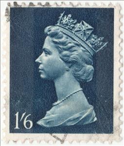 Stamp, Queen Elizabeth II - 1/6 Predecimal Machin, United Kingdom of Great Britain & Northern Ireland,  , Crowns and Coronets, Famous People, Heads of State, Queens, Royalty, Women
