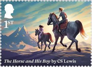 Stamp, Scene from The Horse and His Boy by CS Lewis, United Kingdom of Great Britain & Northern Ireland,  , Horses, Literature