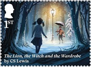 Stamp, Scene from The Lion, the Witch and the Wardrobe by CS Lewis, United Kingdom of Great Britain & Northern Ireland,  , Literature