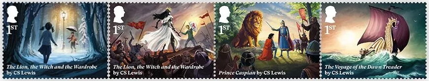 Se-tenant, The Chronicles of Narnia, by CS Lewis, United Kingdom of Great Britain & Northern Ireland,  , Literature