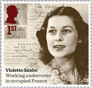 Stamp, Violette Szabo, Intelligence Ageny, United Kingdom of Great Britain & Northern Ireland,  , Second World War