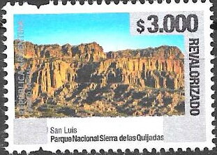 Sierra de Las Quijadas National Park, San Luis, Surcharged