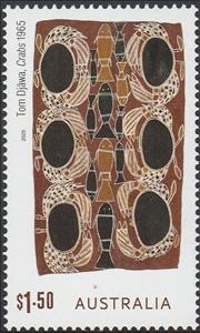 Stamp, Crabs by Tom Djäwa, Australia,  , Art