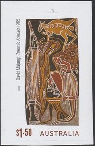 Stamp, Totemic Animals by David Malangi, Australia,  , Art