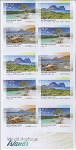 Booklet, World Heritage Islands - Booklet, Australia,  , Islands, UNESCO World Heritage Sites