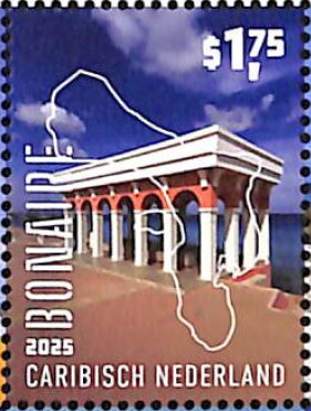 Stamp, Machi Mimi Fishmarket, Bonaire,  , Architecture, Markets, Monuments