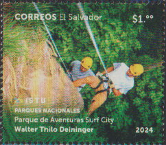 Stamp, Adventure Park, Surf City, El Salvador,  , National Parks, Tourism