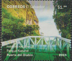 Stamp, Devil's Gate National Park, El Salvador,  , National Parks, Tourism
