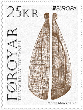Stamp, Carved Table, Toftanes, Faroe Islands,  , C.E.P.T. / Europe, Furniture