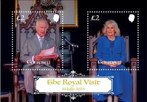 Souvenir Sheet, King Charles & Queen Camilla, Guernsey,  , Royalty