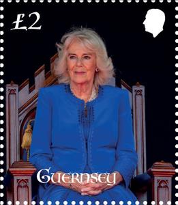 Stamp, Queen Camilla, Guernsey,  , Royalty
