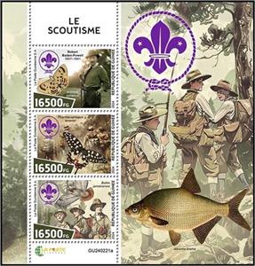 Mini Sheet, Scouting, Guinea,  , Organizations, Scouting