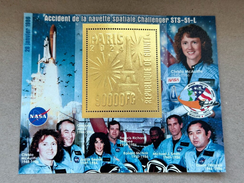 Olympic Games in Paris - Challenger Space Shuttle Crew