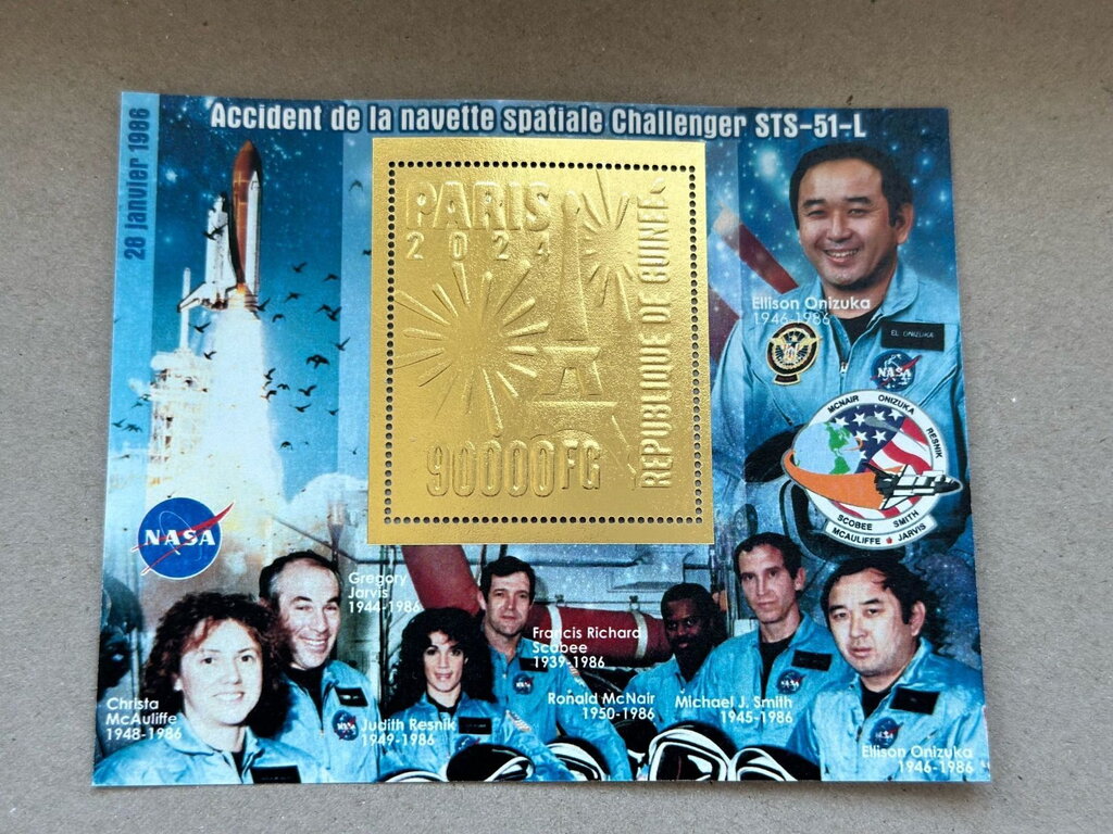 Olympic Games in Paris - Challenger Space Shuttle Crew