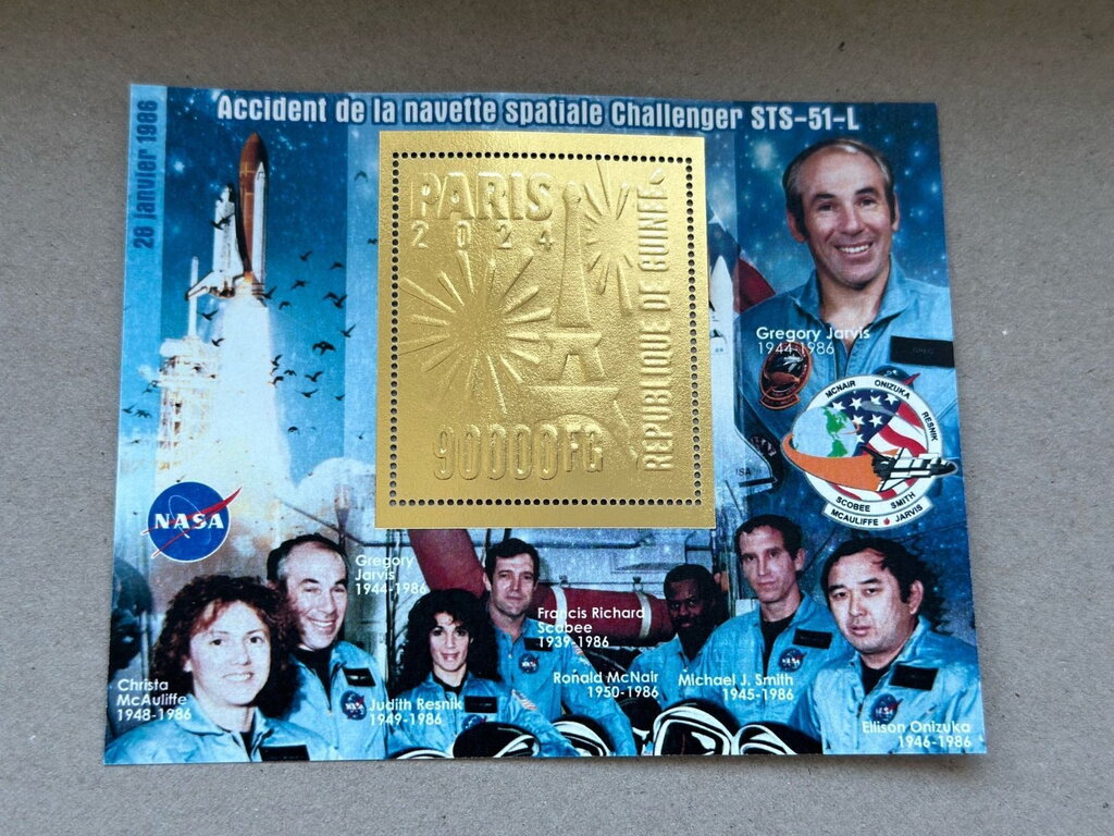 Olympic Games in Paris - Challenger Space Shuttle Crew