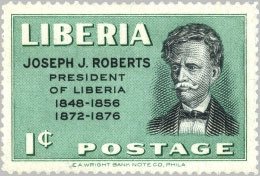 Stamp, J. Roberts, Liberia,  