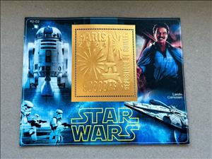 Souvenir Sheet, Olympic Games in Paris - Star Wars, Guinea,  , Movies, Olympic Games, Science Fiction, Sports, Star Wars