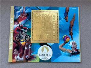 Souvenir Sheet, Olympic Games in Paris in 2024, Guinea,  , Olympic Games, Sports