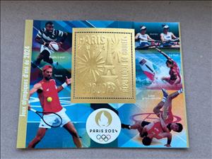 Souvenir Sheet, Olympic Games in Paris in 2024, Guinea,  , Olympic Games, Sports