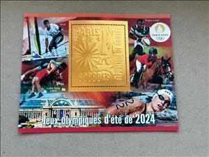 Souvenir Sheet, Olympic Games in Paris in 2024, Guinea,  , Olympic Games, Sports