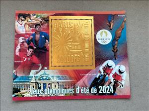 Souvenir Sheet, Olympic Games in Paris in 2024, Guinea,  , Olympic Games, Sports