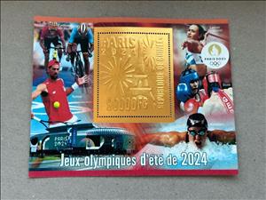 Souvenir Sheet, Olympic Games in Paris in 2024, Guinea,  , Olympic Games, Sports