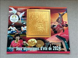 Souvenir Sheet, Olympic Games in Paris in 2024, Guinea,  , Olympic Games, Sports