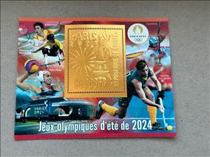 Souvenir Sheet, Olympic Games in Paris in 2024, Guinea,  , Olympic Games, Sports