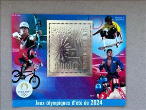 Souvenir Sheet, Olympic Games in Paris in 2024, Guinea,  , Olympic Games, Sports