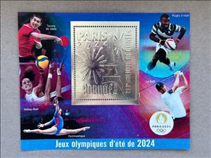 Souvenir Sheet, Olympic Games in Paris in 2024, Guinea,  , Olympic Games, Sports