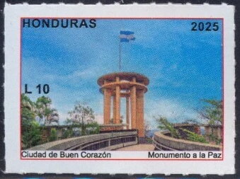 Stamp, Monument to Peace, Honduras,  , Monuments, Townscapes / City Views